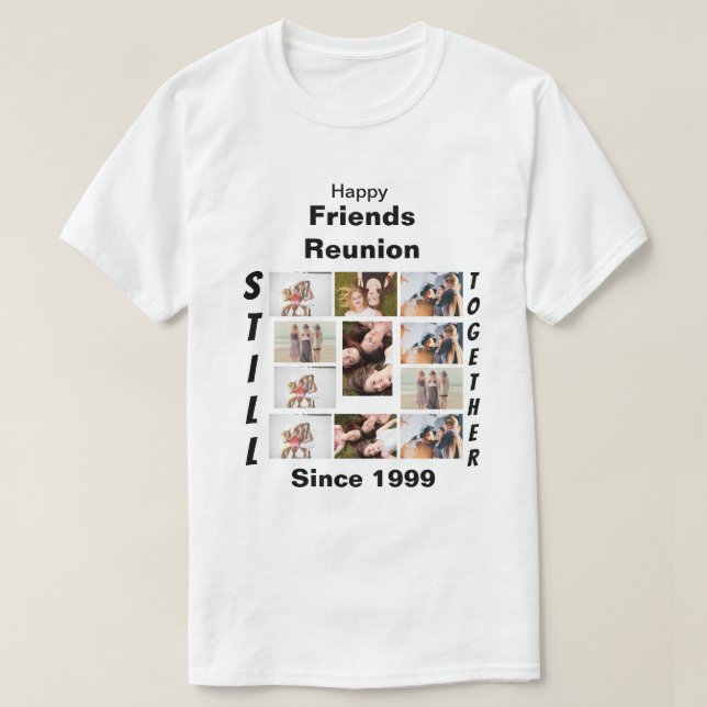 Anpassningsbar Friends Reunion 11 Photo Collage T- T Shirt (Design framsida)