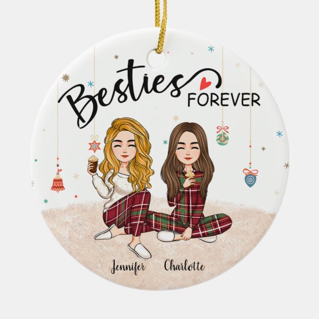 Anpassningsbar Friends SoulSisters Ornament (Framsidan)