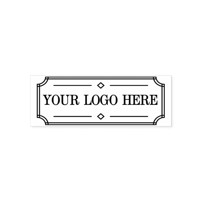 Anpassningsbar Frimärke med din Logotyp Business S Självfärgande Stämpel (Design)