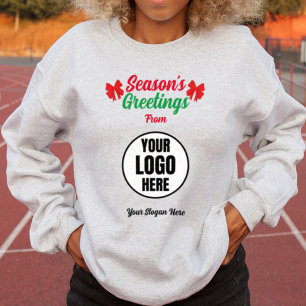 Anpassningsbar Front & Back Season's Greetings Log T Shirt