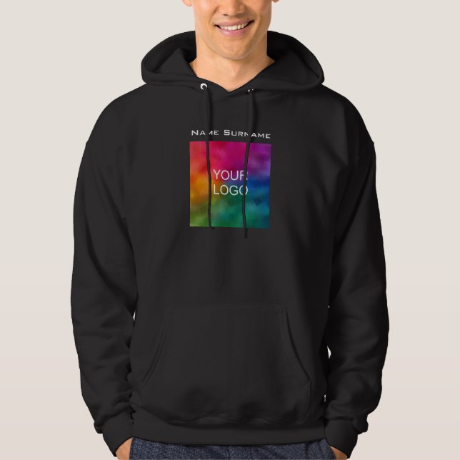 Anpassningsbar Front Design Business Logotyp Emplo Hoodie (Framsida)