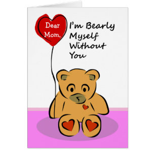 Anpassningsbar Front, min Mamma saknas, Barly Myow Hälsningskort