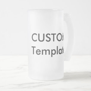 Anpassningsbar Frosted Beer Glass 16oz Stein Mugg