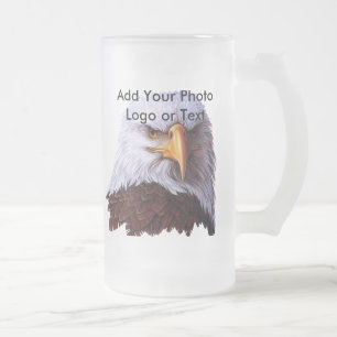 Anpassningsbar Frosted Glass Stein Frostat Ölglas