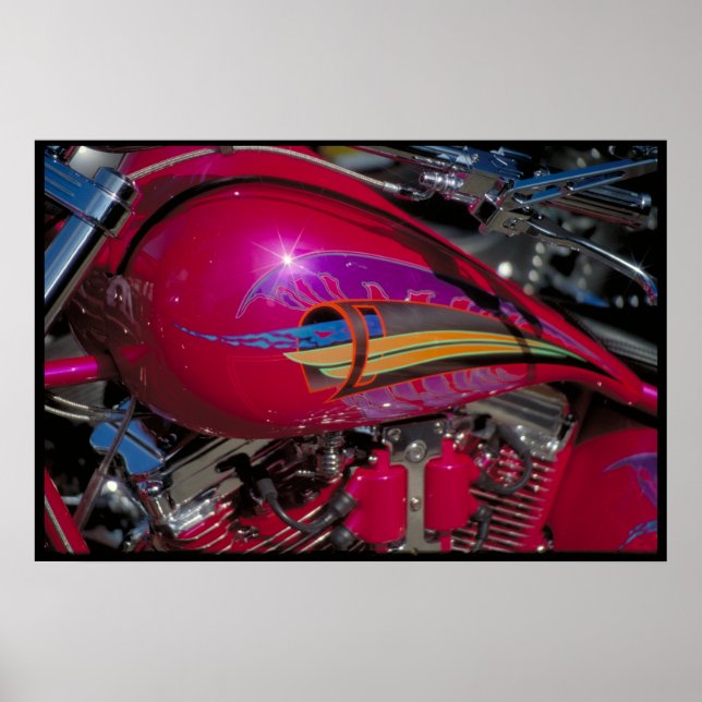 Anpassningsbar fuel tank South Dakota Poster (Framsidan)