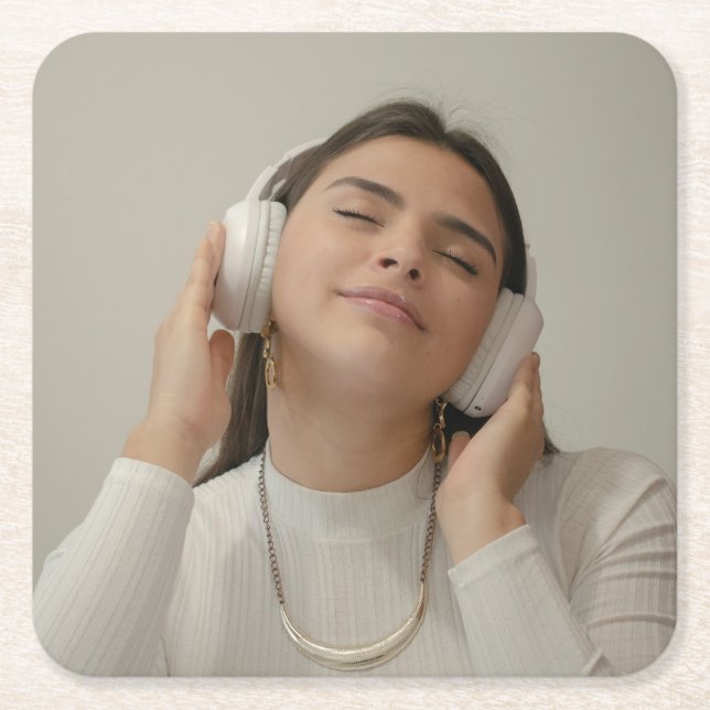 Anpassningsbar Fullt Foto Modern Underlägg Papper Kvadrat (Framsidan)