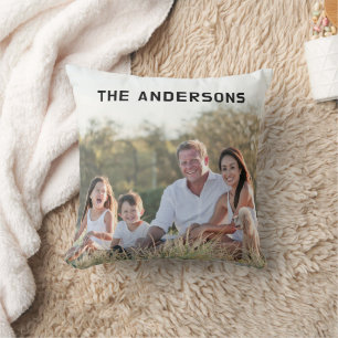 Anpassningsbar Fullt Photo Family Kudde