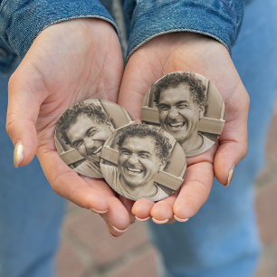 Anpassningsbar Funeral   Födelsedag   Familjefoto Knapp