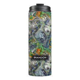 Anpassningsbar Funky Coola Retro Fractal Marble Mö