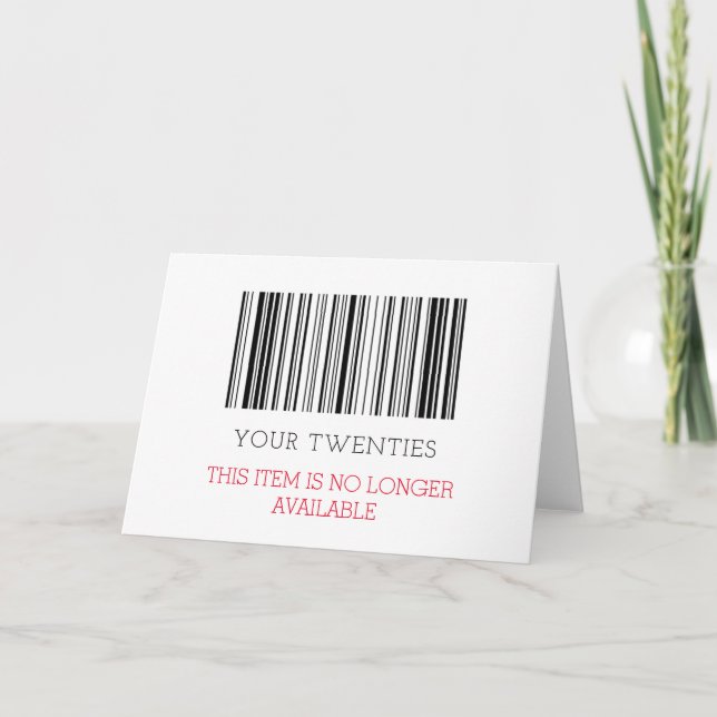 Anpassningsbar FUNNY 30 (30:e) eller någon ålder F Kort (Framsida)