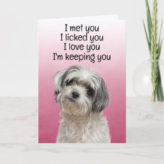 Anpassningsbar Funny Birthday Card Shih Tzu Tack Kort