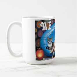 Anpassningsbar Funny Chilless Cat Dam KAMALA 2024 Kaffemugg