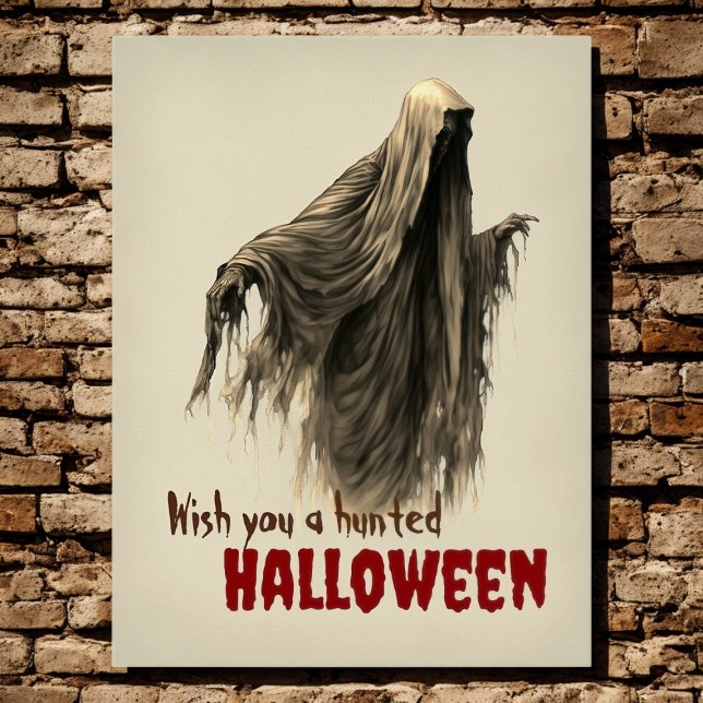 Anpassningsbar Funny Creepy Ghoul Haunted Hallowee Poster (Skapare uppladdad)