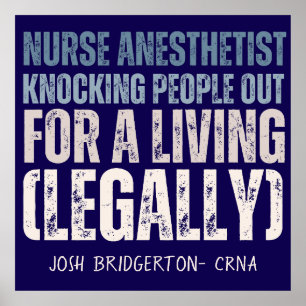 Anpassningsbar Funny CRNA SRNA Kundar människor la Poster