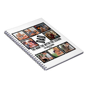 Anpassningsbar Funny Fars dag Pappa gift 8 Photo C Anteckningsbok