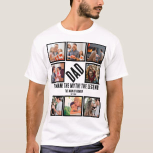 Anpassningsbar Funny Fars dag Pappa gift 8 Photo C T Shirt