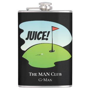 Anpassningsbar Funny Golf Juice Birdy Firande Mode Fickplunta