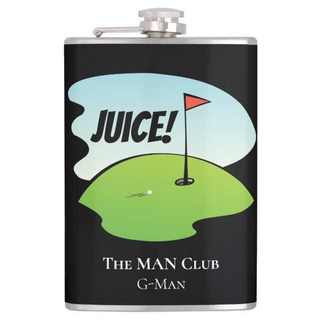 Anpassningsbar Funny Golf Juice Birdy Firande Mode Fickplunta (Framsidan)