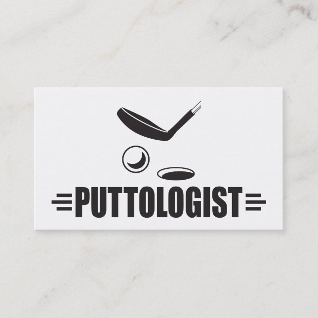 Anpassningsbar Funny Golf Visitkort (Framsida)