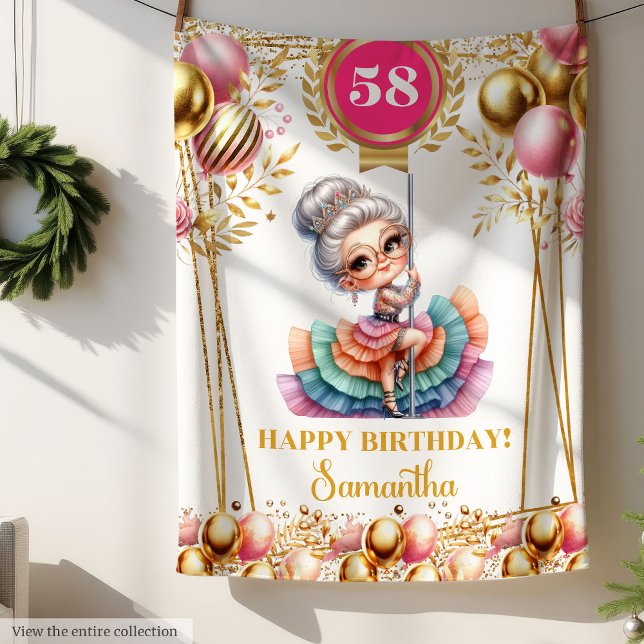 Anpassningsbar Funny Grandma Blanket Birthday Gift Fleecefilt (Custom Funny Grandma Blanket Birthday Gift)