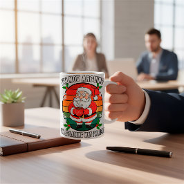 Anpassningsbar Funny Grumpy Santa Kaffemugg