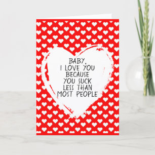 Anpassningsbar Funny I Kärlek You Valentine Quote Kort