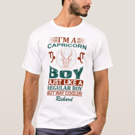 Anpassningsbar Funny Jag är Capricorn Boy Zodiac-t T Shirt