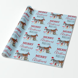 Anpassningsbar Funny juldjur Santa Hats Ljus Presentpapper