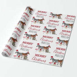 Anpassningsbar Funny juldjur Santa Hats Ljus Presentpapper