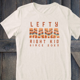 Anpassningsbar Funny Lefty Mamma Höger Kid Retro R T Shirt