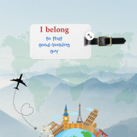Anpassningsbar Funny Manar Luggage Tag