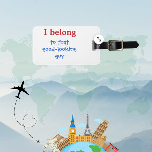 Anpassningsbar Funny Manar Luggage Tag Bagagebricka