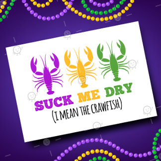 ANPASSNINGSBAR Funny Mardi Gras Dirty Sexy Vuxen N Kort