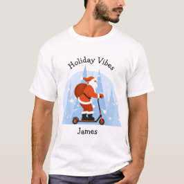 Anpassningsbar Funny Modern jultomte Helgdag T Shirt