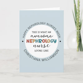 Anpassningsbar Funny Nephrology Nurses Veckoutvärd Kort