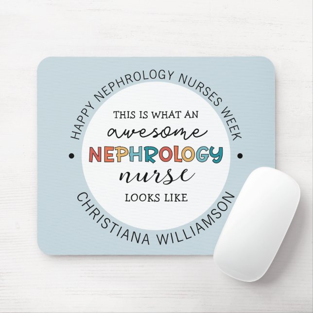 Anpassningsbar Funny Nephrology Nurses Veckoutvärd Musmatta (Med mus)