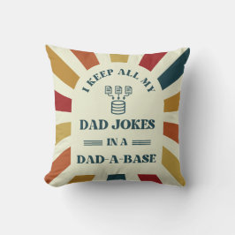 Anpassningsbar Funny Pappa Jokes Fars dag-gåva til Kudde