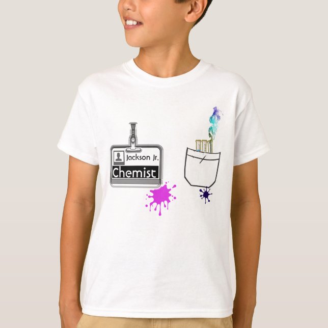 Anpassningsbar Funny Profession Chemist Namn brick T Shirt (Framsida)
