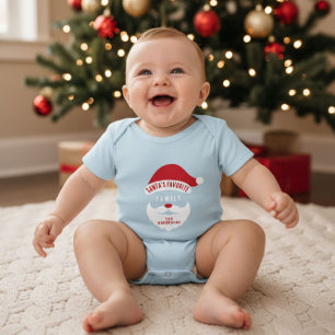 Anpassningsbar Funny Santa's Favorite Family Namn T Shirt