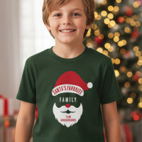 Anpassningsbar Funny Santa's Favorite Family Namn