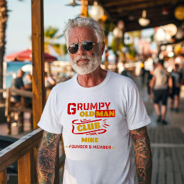 Anpassningsbar Funny T-Shirt - Grumpy Old Man Klub