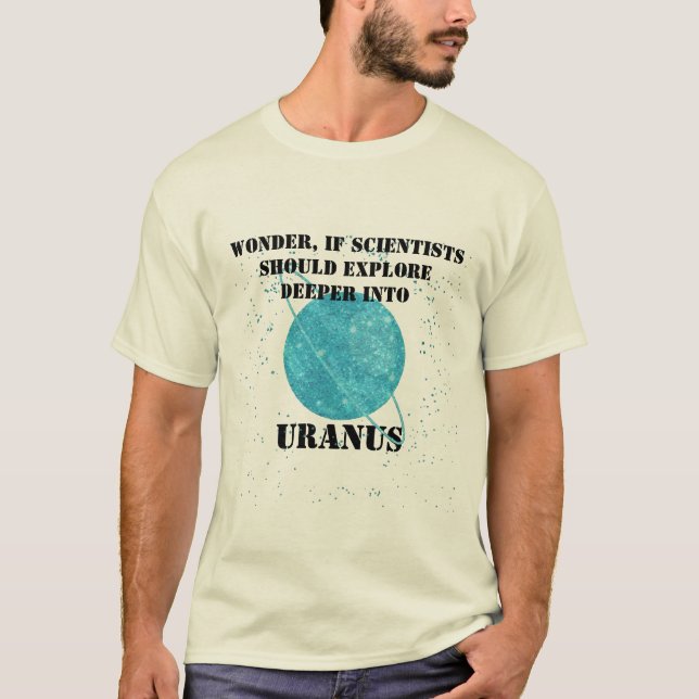 Anpassningsbar Funny Uranus Shirt, Hip Uranus Joke T Shirt (Framsida)