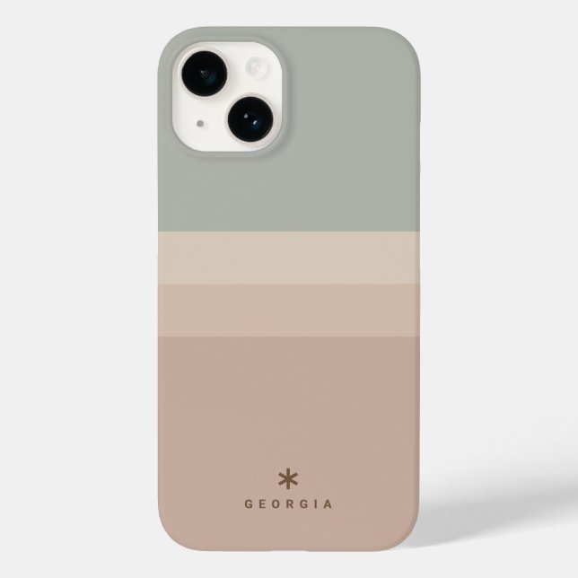 Anpassningsbar Fyra Färg-block Ro Rosa Teal Big Na (Baksida)