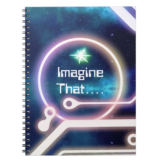 Anpassningsbar Galactic Space Bok Anteckningsbok (Framsidan)