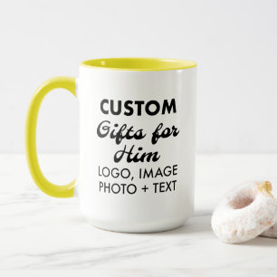 Anpassningsbar Gäller för Gult Combo Mugg 15 oz.