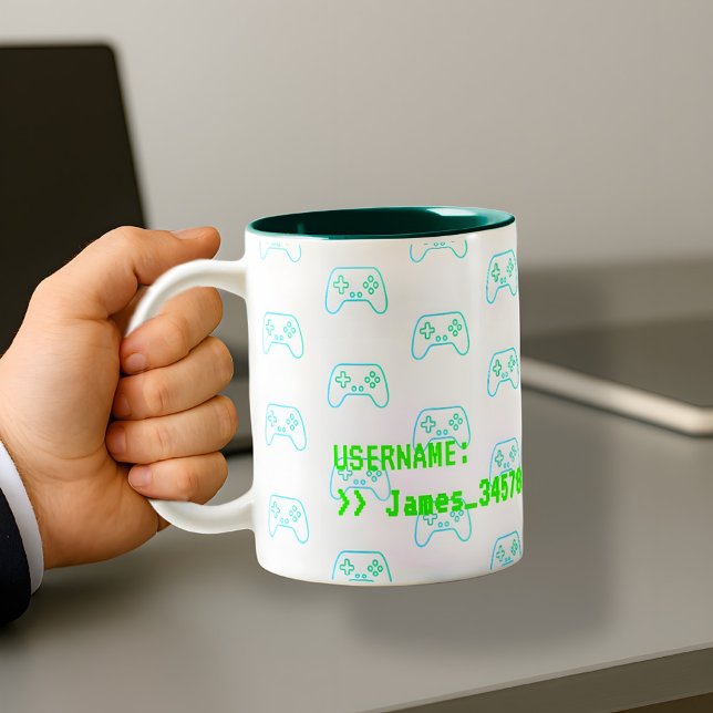 Anpassningsbar Gamer Mugg - Upprepade spelstyrenhe (Skapare uppladdad)