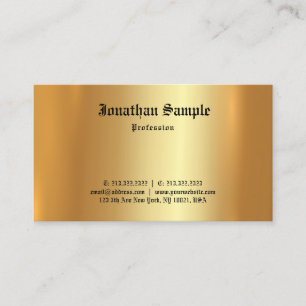 Anpassningsbar Gammal teckensnittsmall Elegant Gul Visitkort