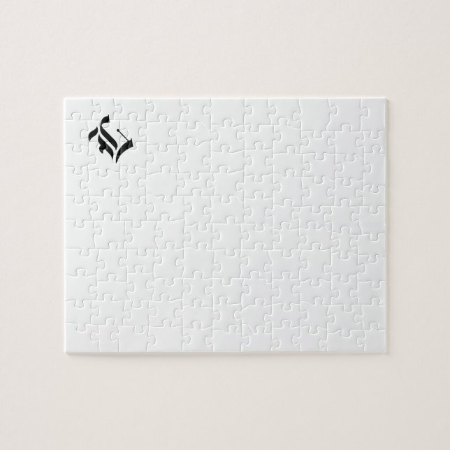 Anpassningsbar Gammalt engelskt typsnitt Brev (t.e Pussel (Horisontell)