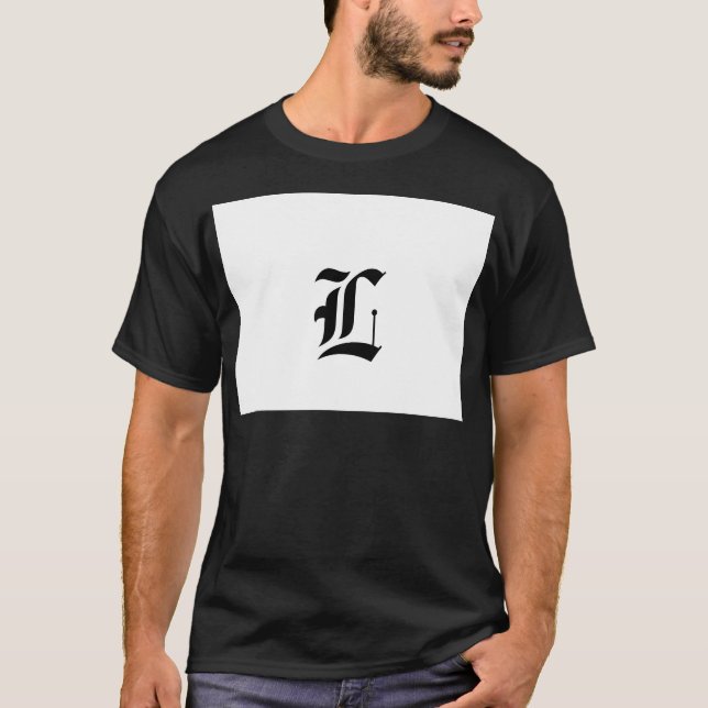 Anpassningsbar Gammalt engelskt typsnitt Brev (t.e T-shirt (Framsida)