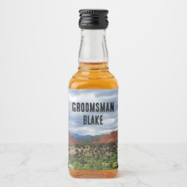 Anpassningsbar Garden från Gods Groomsman Gift Spritflaskor Etikett